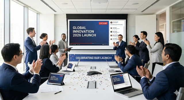 corporate video launch